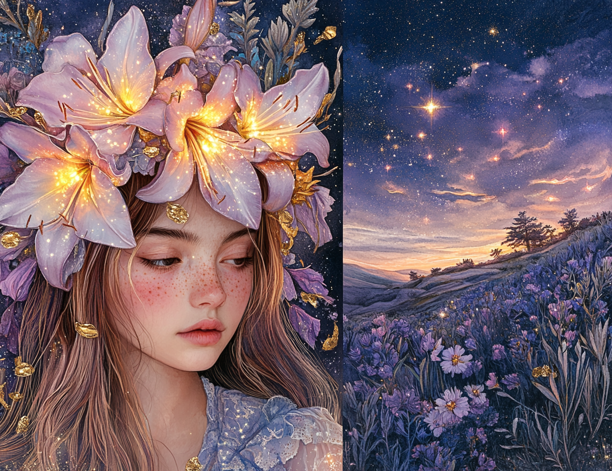 Midjourney Prompts for Whimsical Moonlit Garden Junk Journals