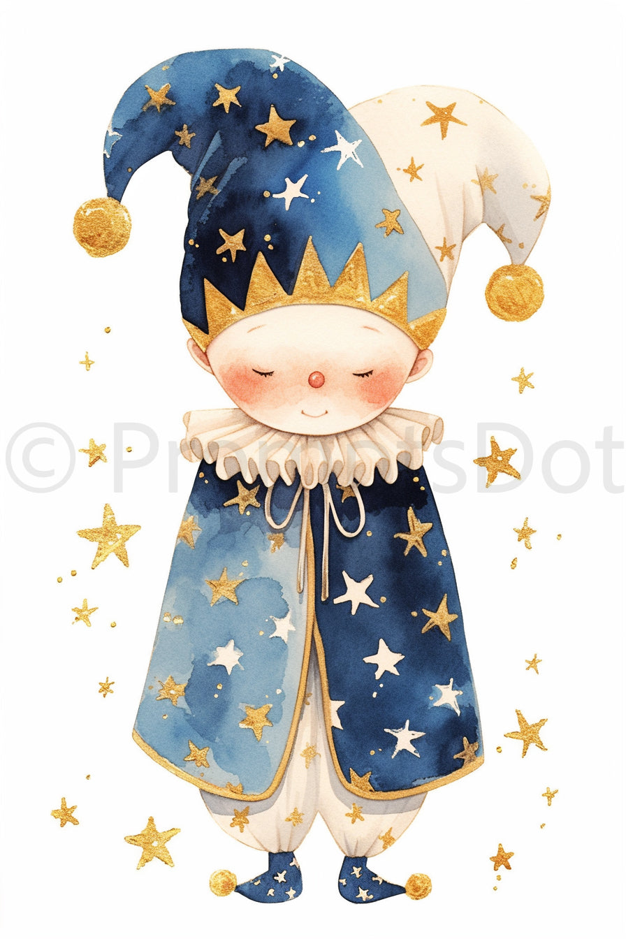 harlequin Whimsical Nursery Characters Midjourney Prompts