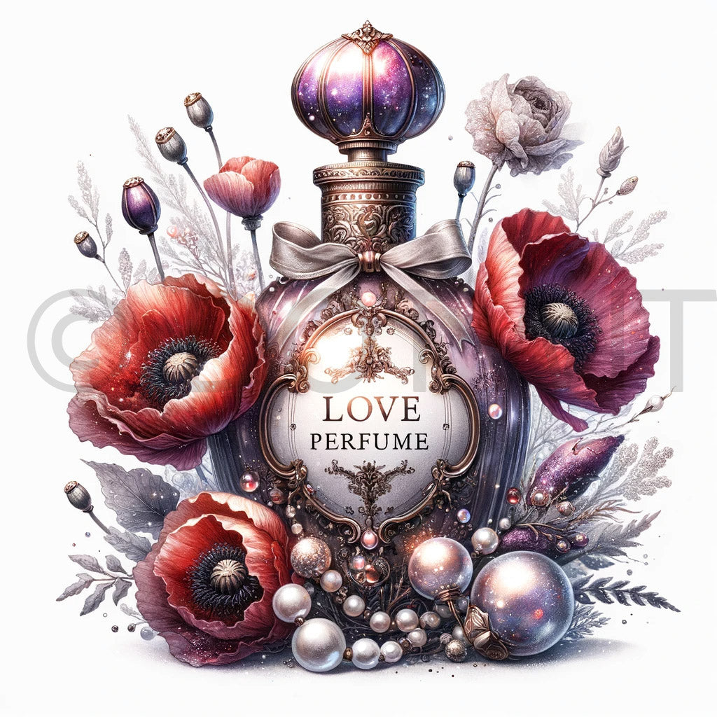 perfume bottle dalle 3 prompt