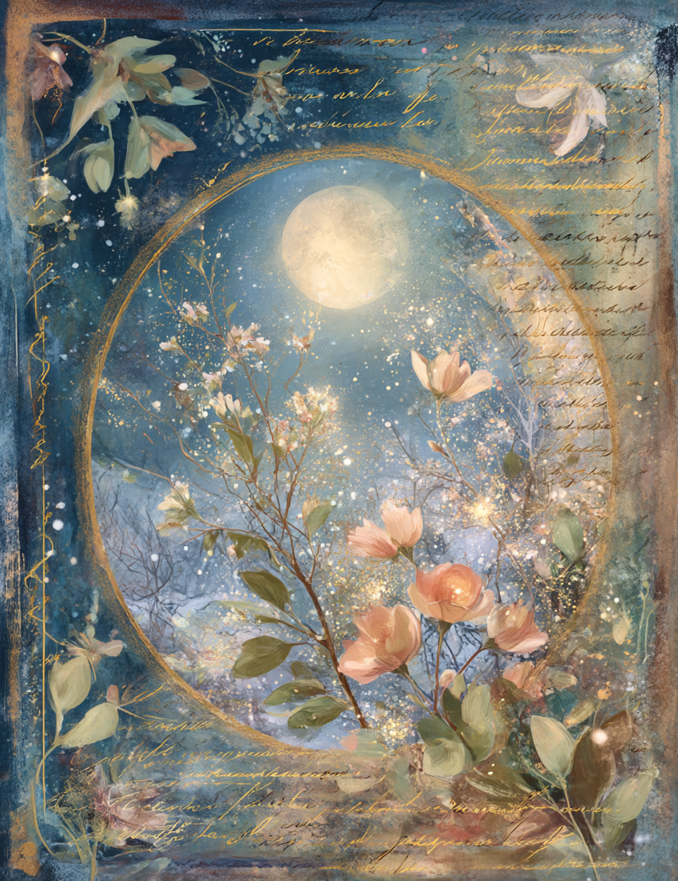 Midjourney V7 Prompts for Yule Pages For Junk Journal, Grimoire