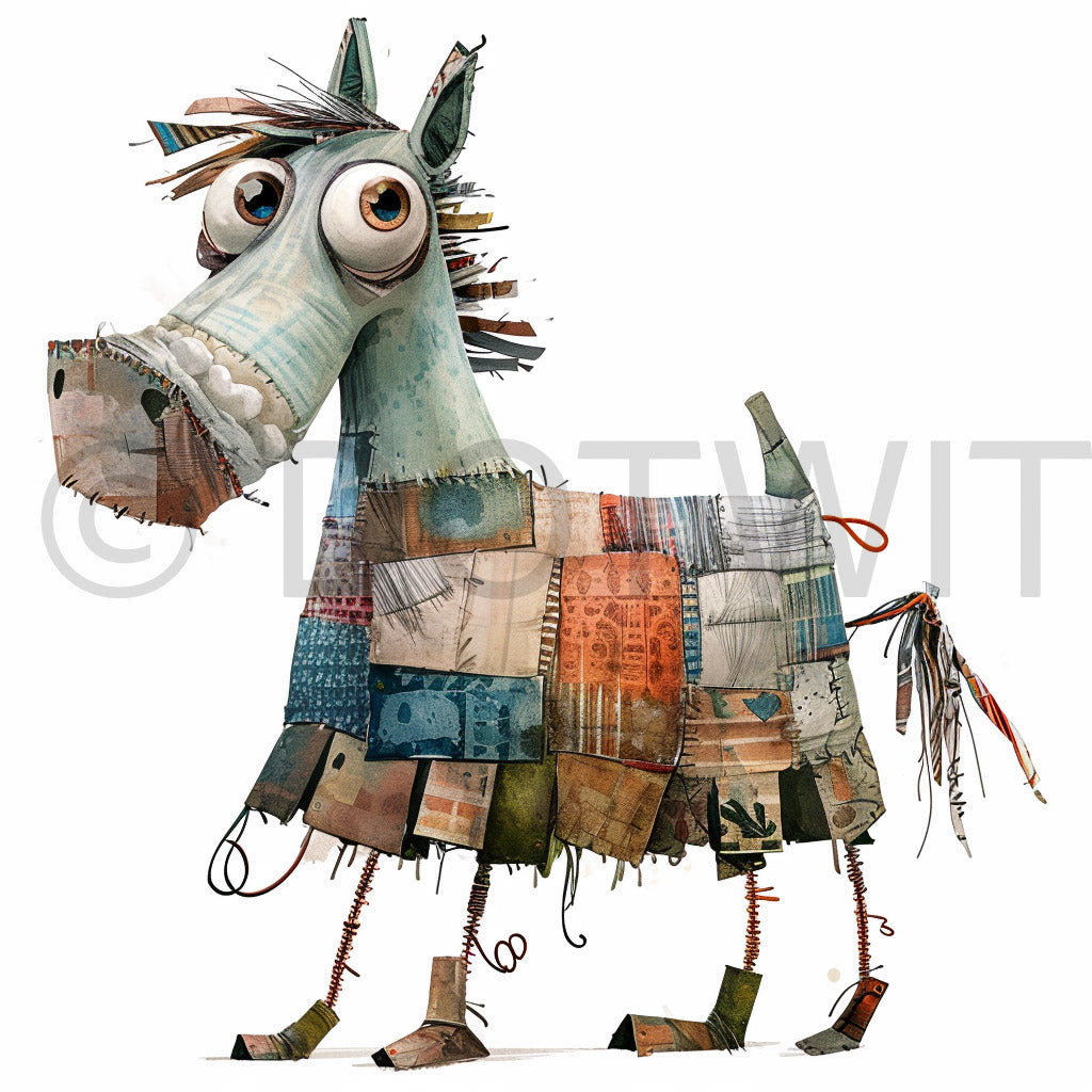 a horse Quirky Characters Midjourney Prompt