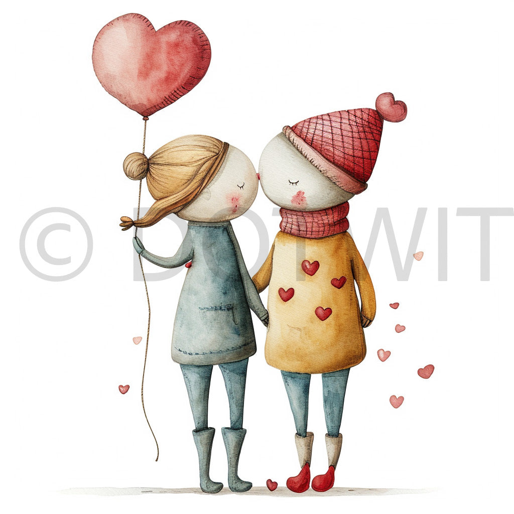 Valentines Clipart Midjourney Prompt