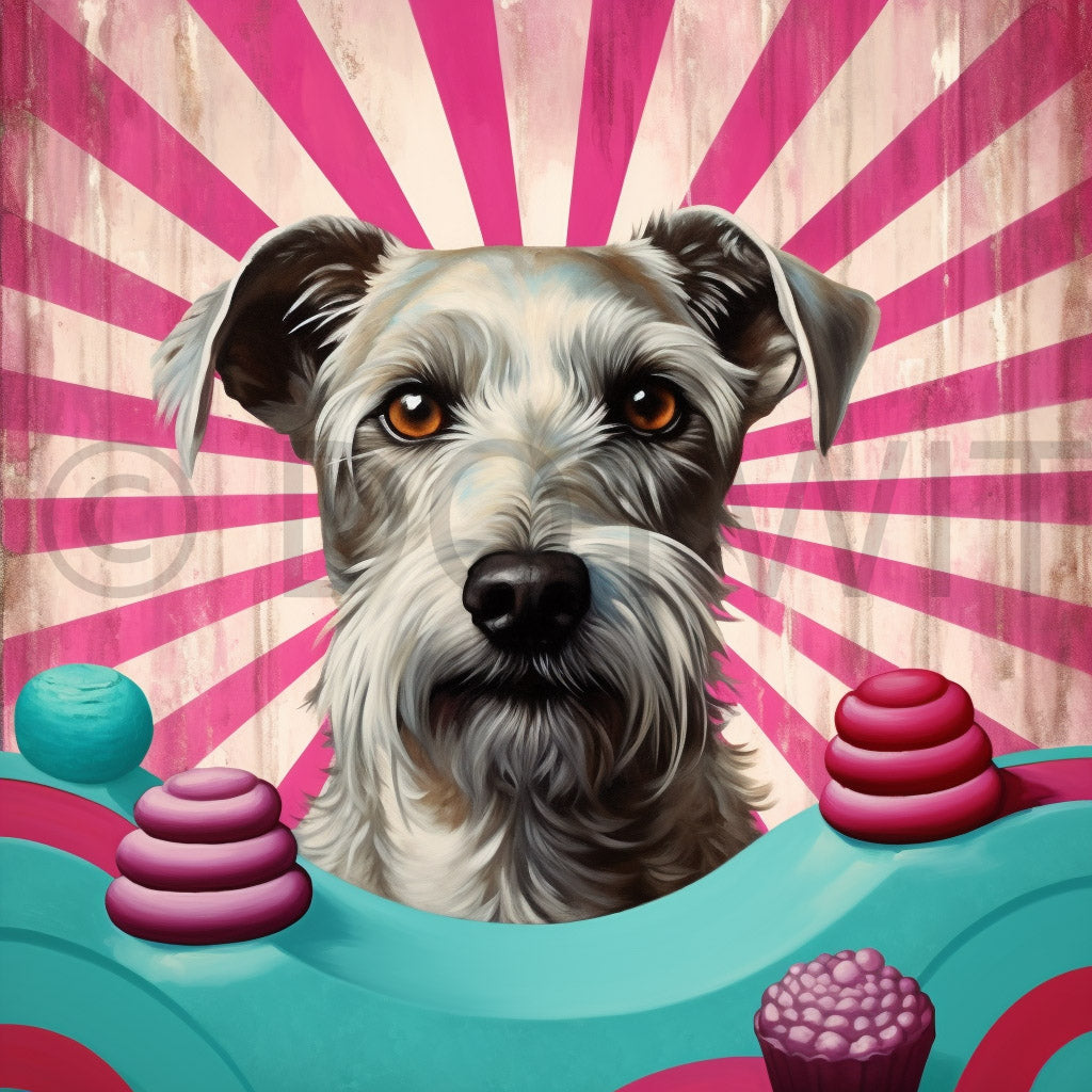 a dog Retro Pop Art Midjourney Prompt Commercial Use