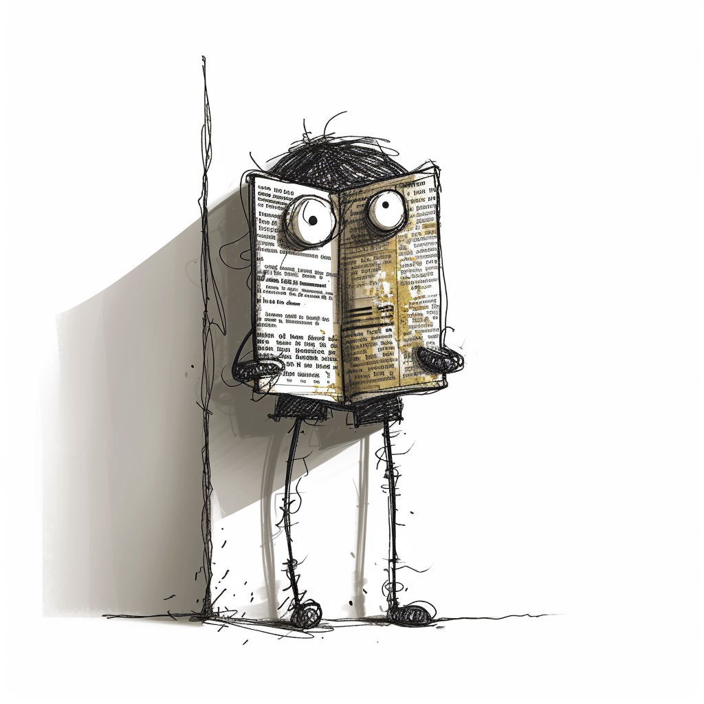 cute newspaper spy clipart
