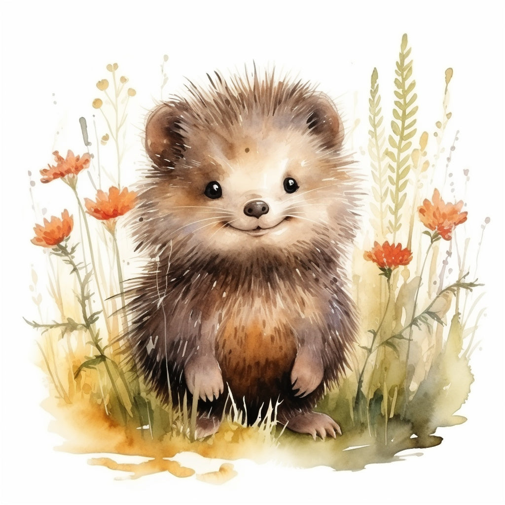 Cute Digital Art Safari Animal and Midjourney Prompt Commercial Use