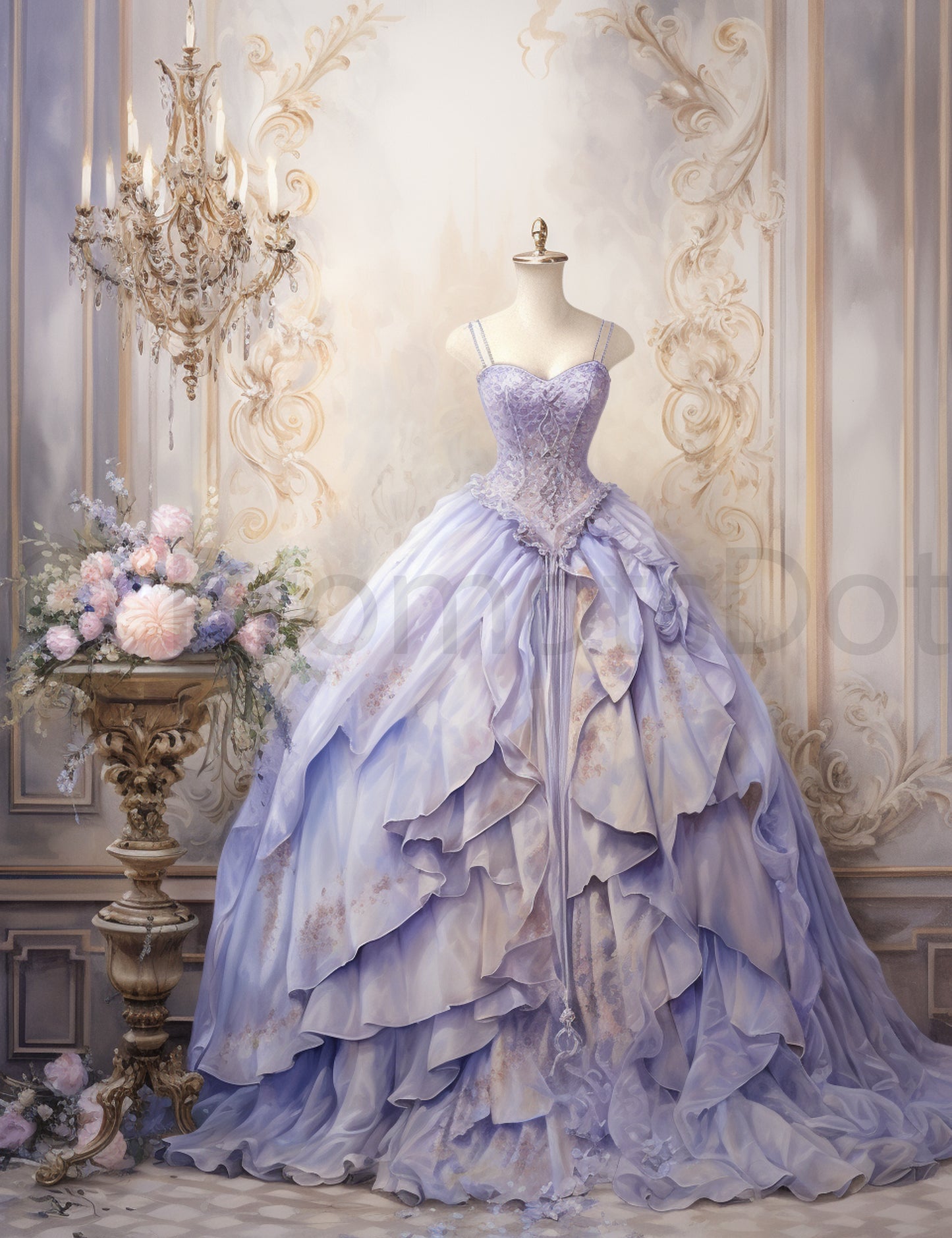 a cute dress Lavender Rococo Scrapbooking Pages