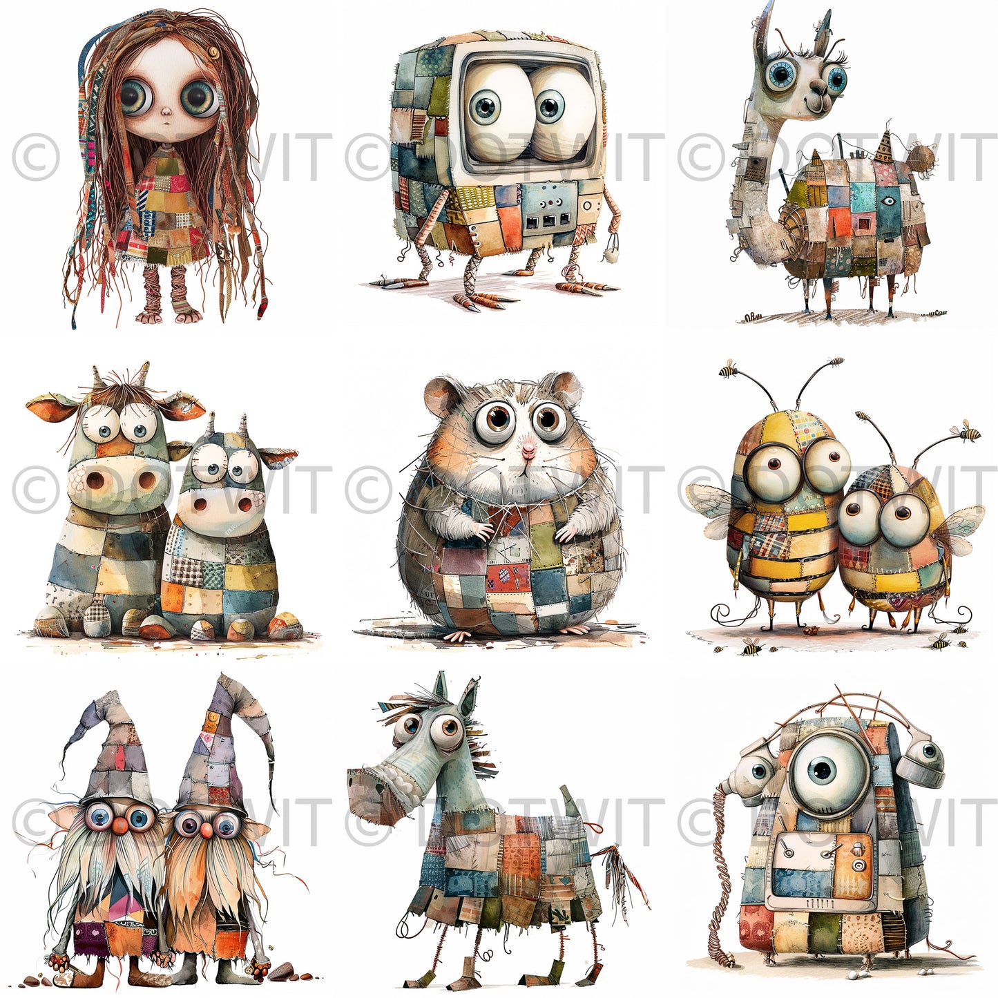 Quirky Characters Midjourney Prompt