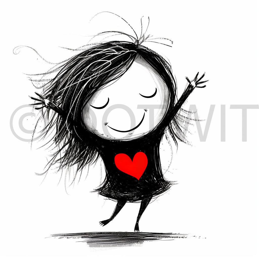 romantic girl clipart