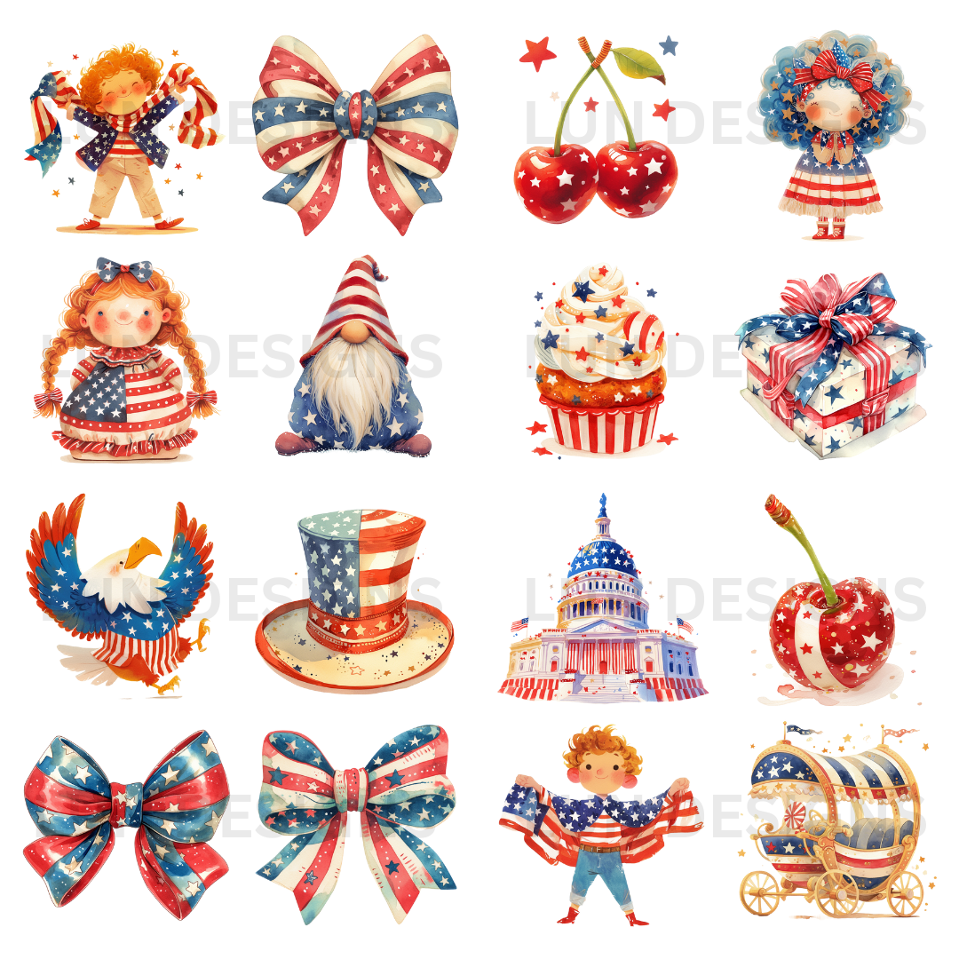 50 4th of July Clipart Transparent PNG