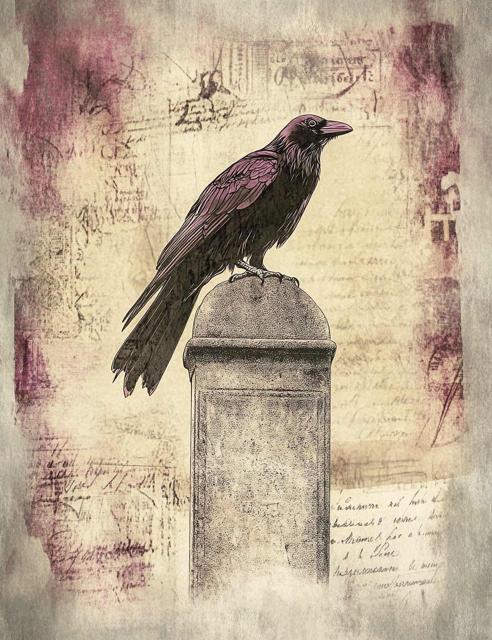 Midjourney Guide Prompts for Edgar Allan Poe Gothic Dark Junk Journal