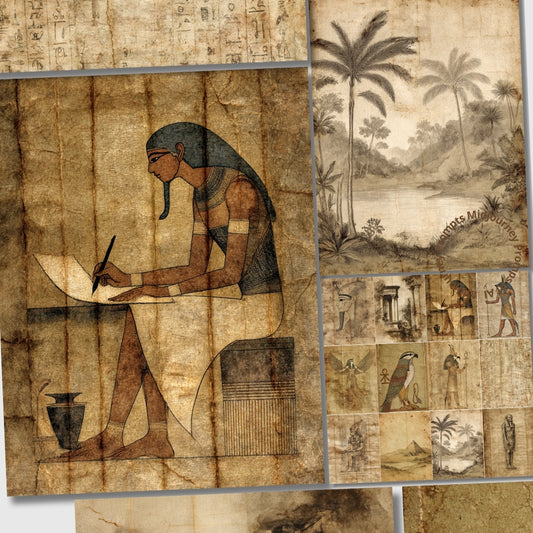 Midjourney V 7 Prompts for Antique Rice Paper Printable Pages