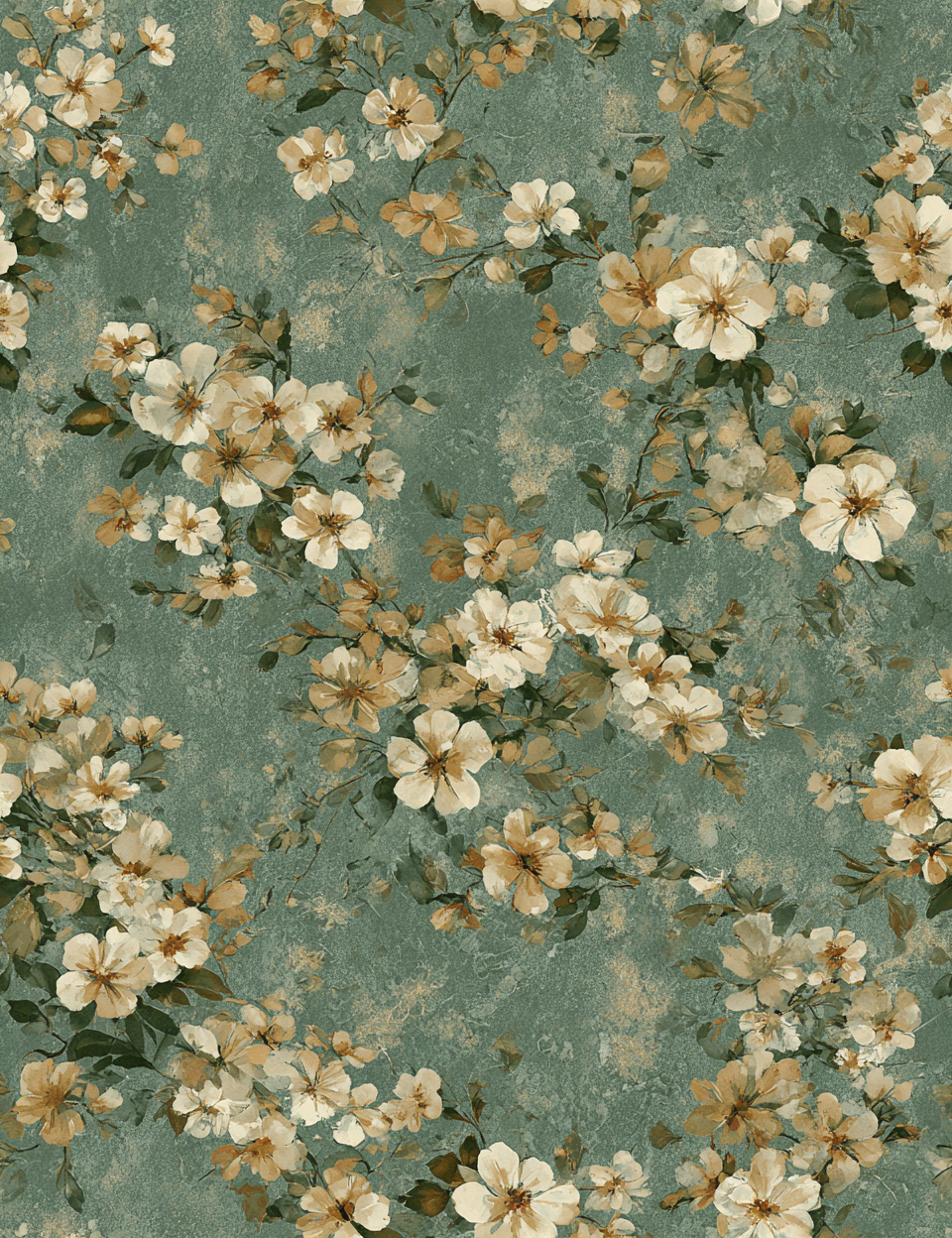 Midjourney V 7 Prompts for Art Deco Green Seamless Patterns