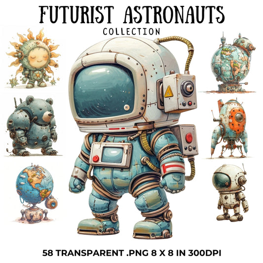 58 Astronaut Birthday Clipart Collection PNG