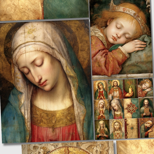 Midjourney V 5.2 Prompts for Biblical Gentle Scenes Journal Pages