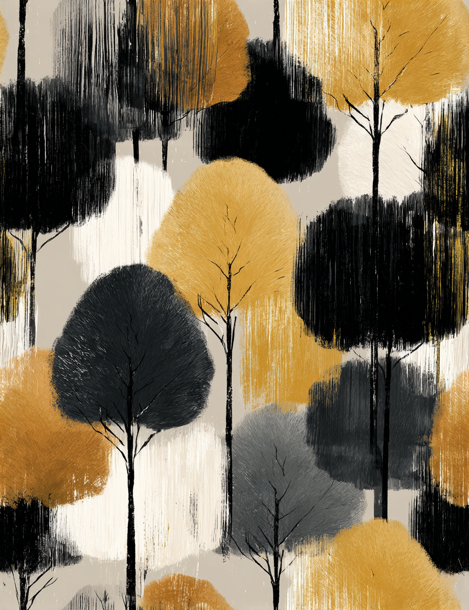 Midjourney V 7 Prompts for Black Charcoal Modern Seamless Patterns
