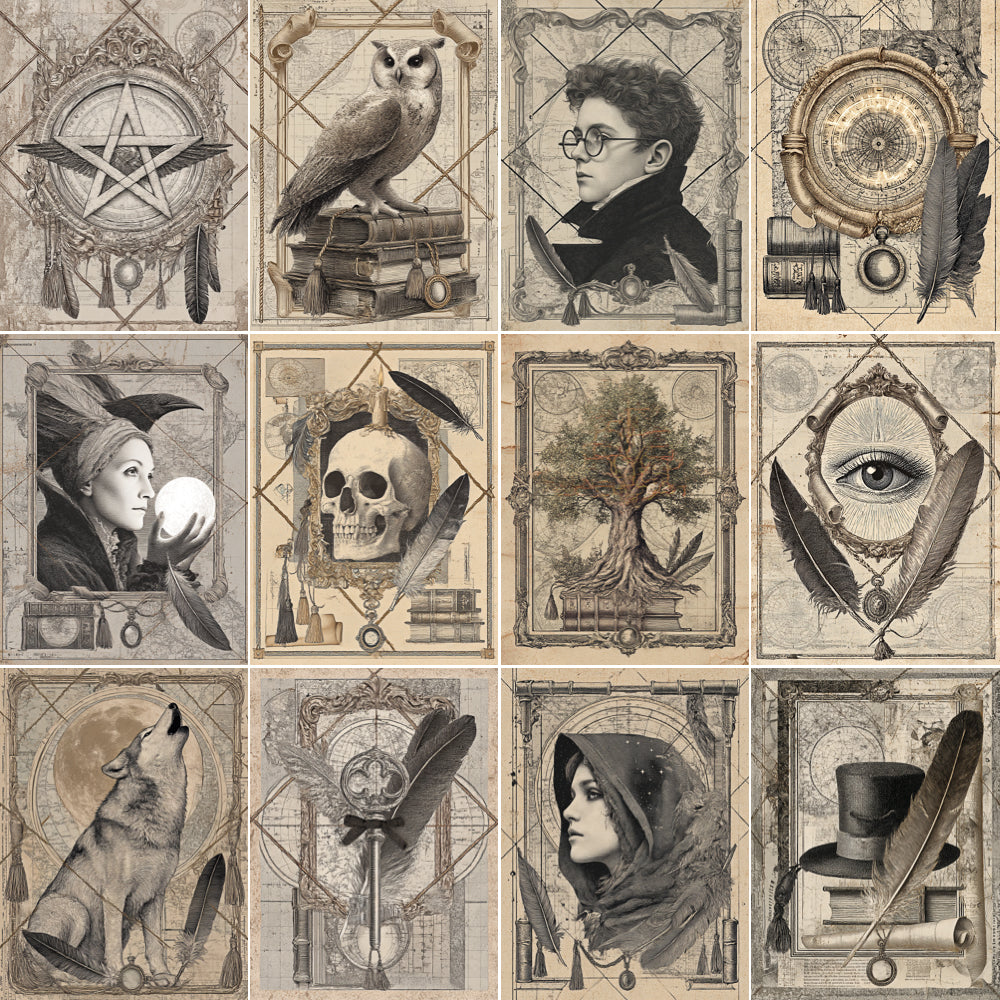 Midjourney V7 Prompts for Black Magic Witchcraft Gothic Illustration