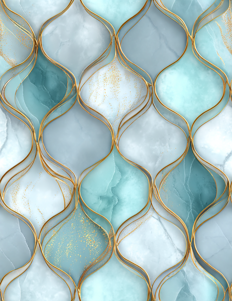 Midjourney V 7 Prompts for Blue Luxury Designs Seamless Patterns