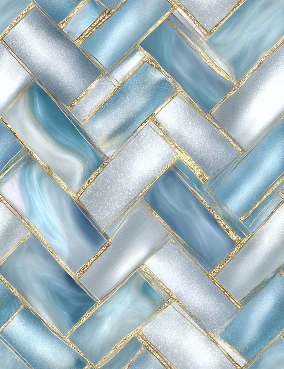 Midjourney V 7 Prompts for Blue Luxury Designs Seamless Patterns