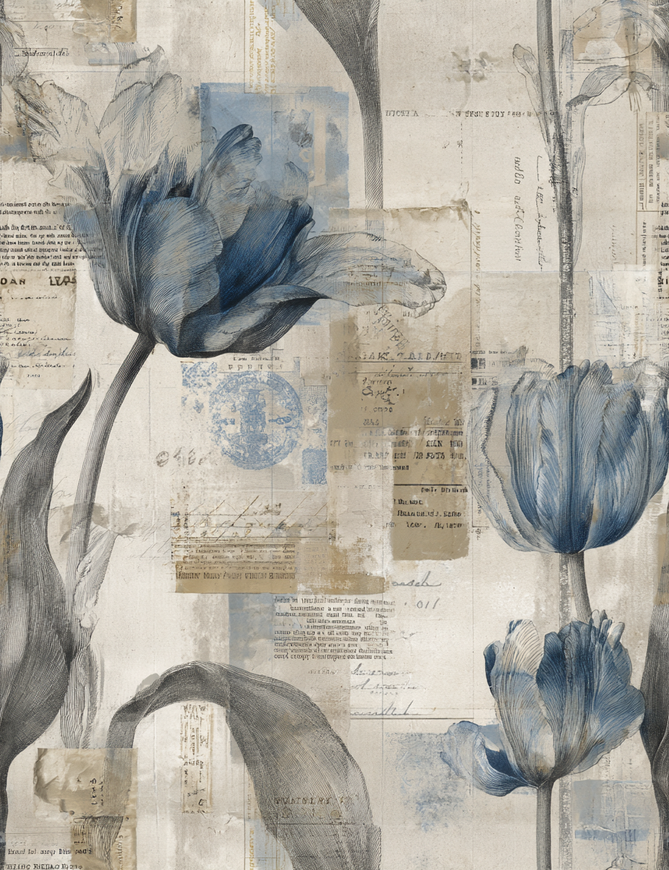 Midjourney V 7 Prompts for Blue Tile Seamless Pastel Patterns