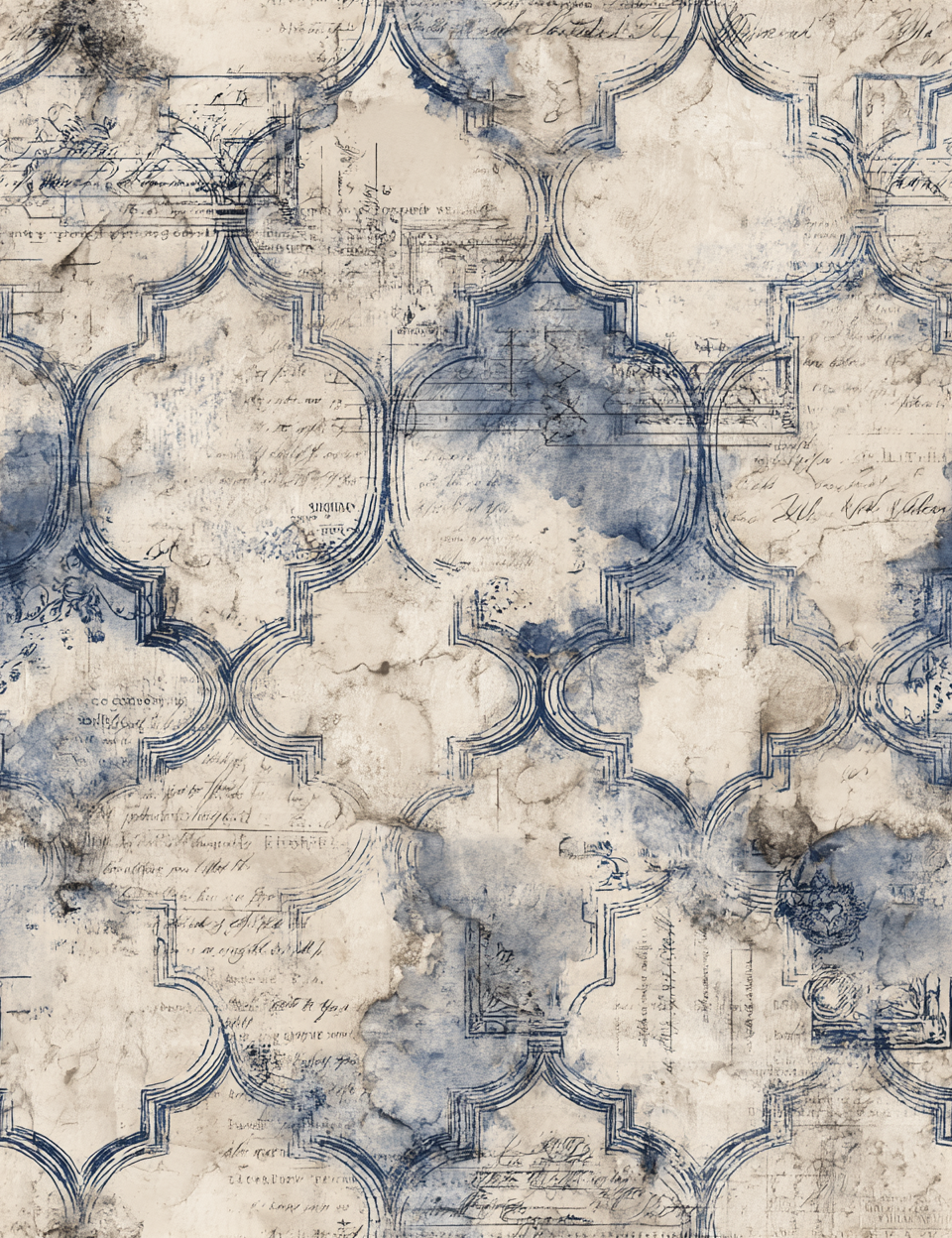 Midjourney V 7 Prompts for Blue Tile Seamless Pastel Patterns