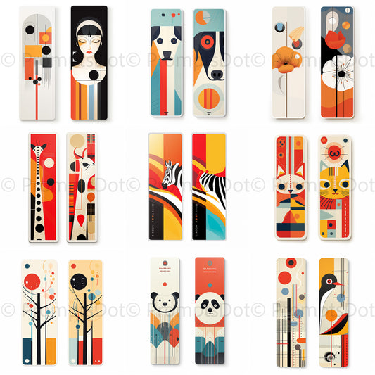 Midjourney Prompt Bookmarks For Books Abstract Modern Art Commercial Use