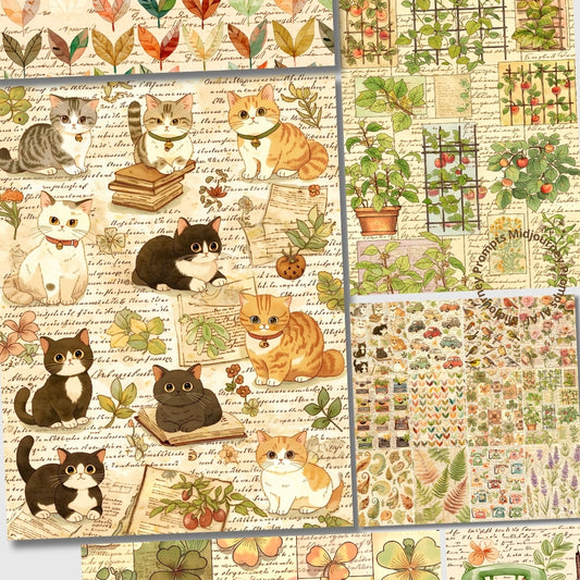 Midjourney NIJI Prompts for Botanical Apothecary Ephemera Pages