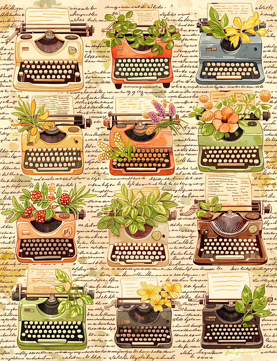 Midjourney NIJI Prompts for Botanical Apothecary Ephemera Pages