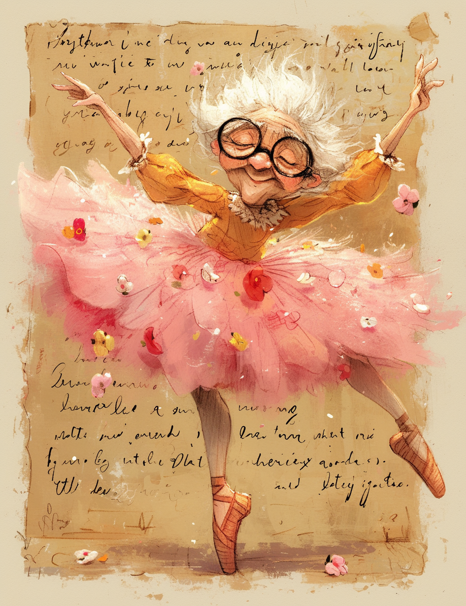 cute lady ballerina Midjourney Guide PDF for Characters Dancing Ballerina Junk Journal