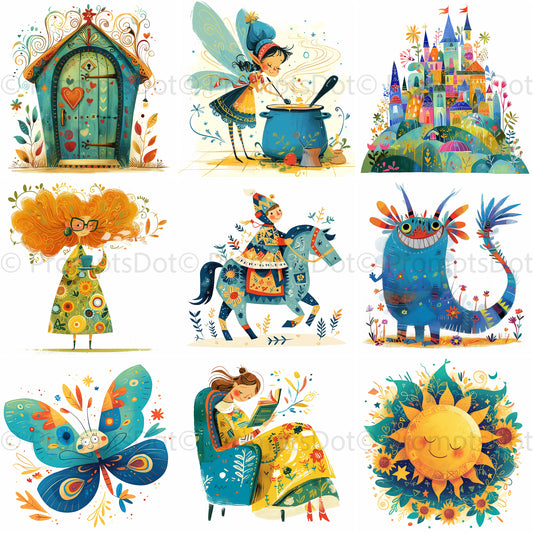 Whimsical Childrens Book Characters
