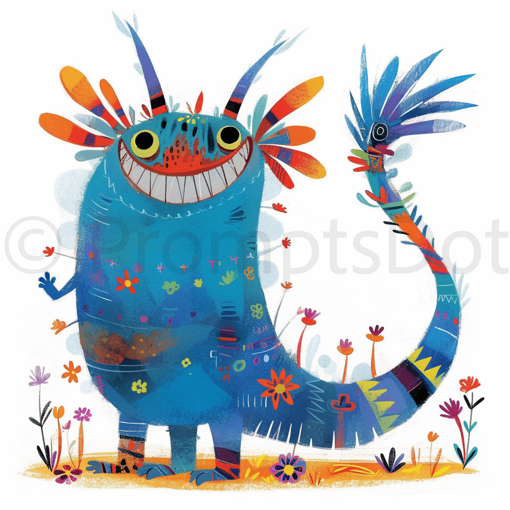 monster Whimsical Childrens Book Characters