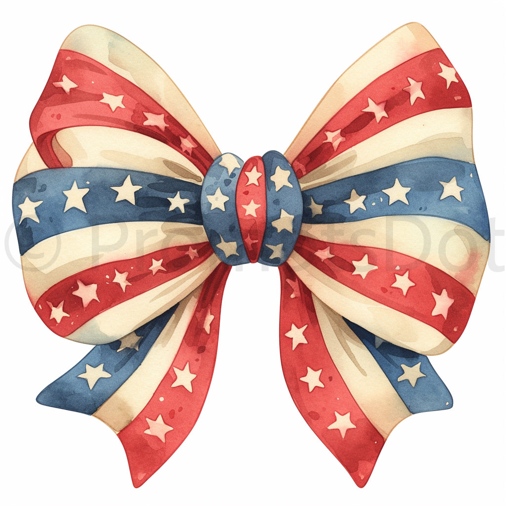 coquette bow Coquette 4th Of July Clipart Midjourney Prompts