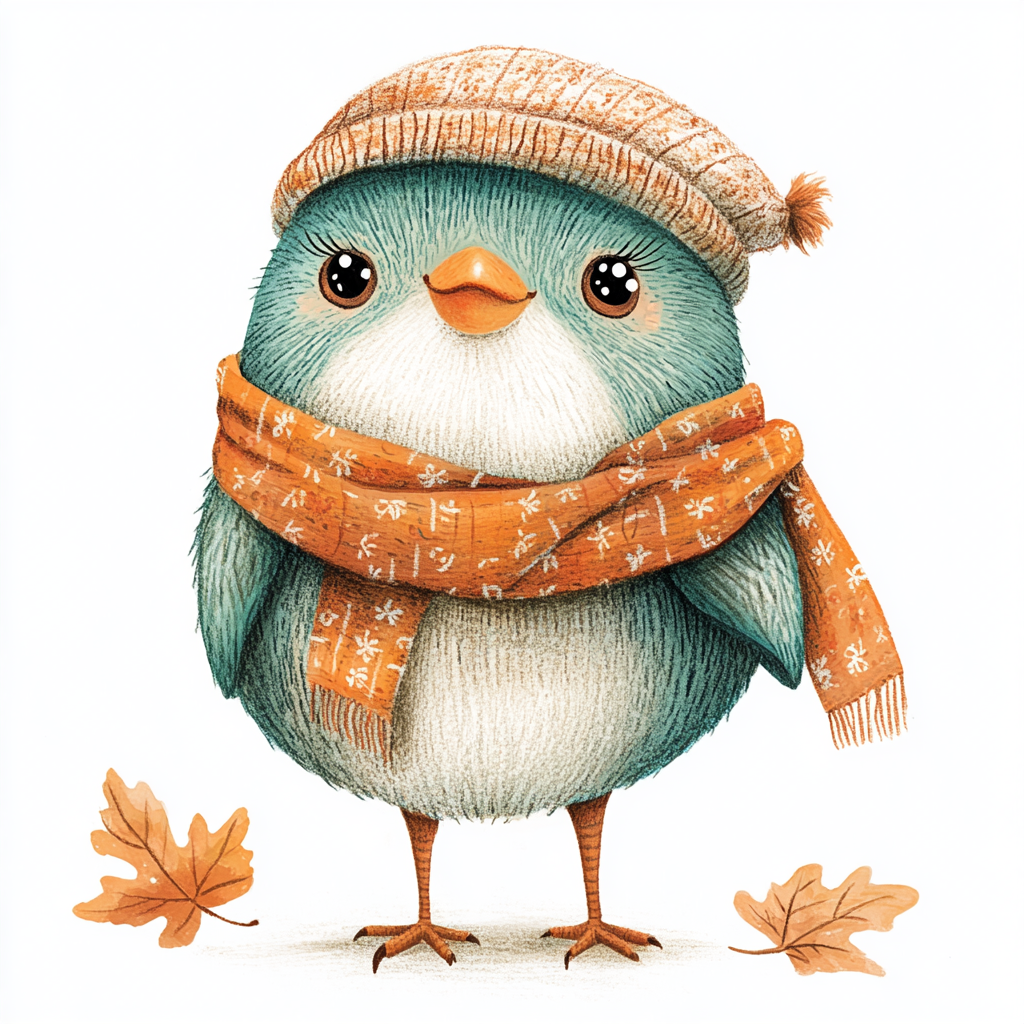 bird autumn watercolor