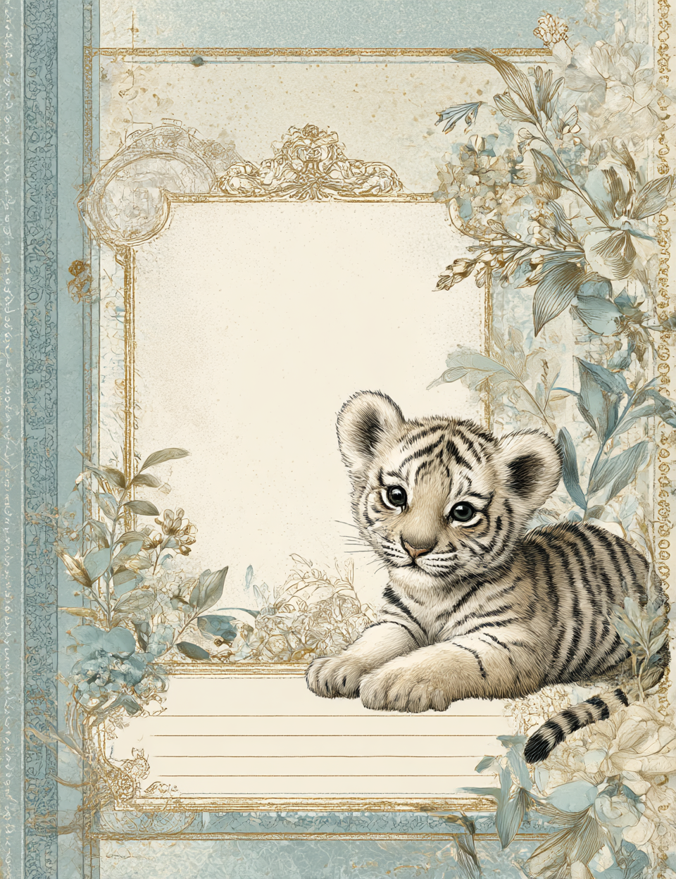 Midjourney V 7 Prompts for Cute Animal Tag Journal Pages