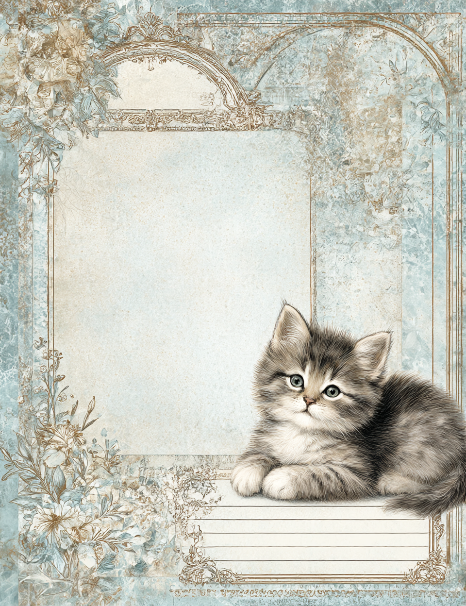 Midjourney V 7 Prompts for Cute Animal Tag Journal Pages