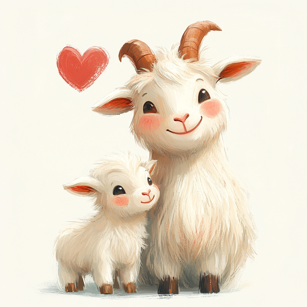 Midjourney Prompts for Cute Mothers Day Animals And Babies Clipart