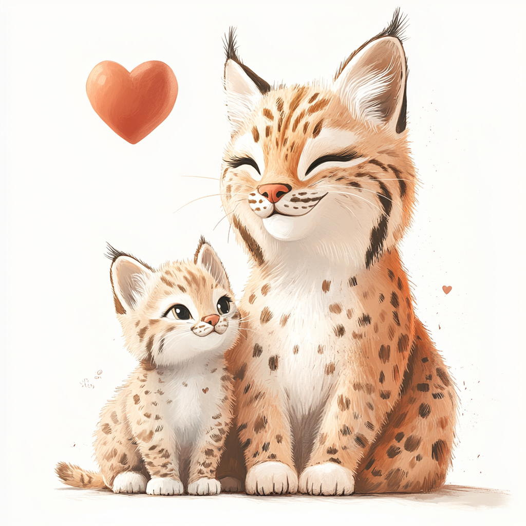 Midjourney Prompts for Cute Mothers Day Animals And Babies Clipart