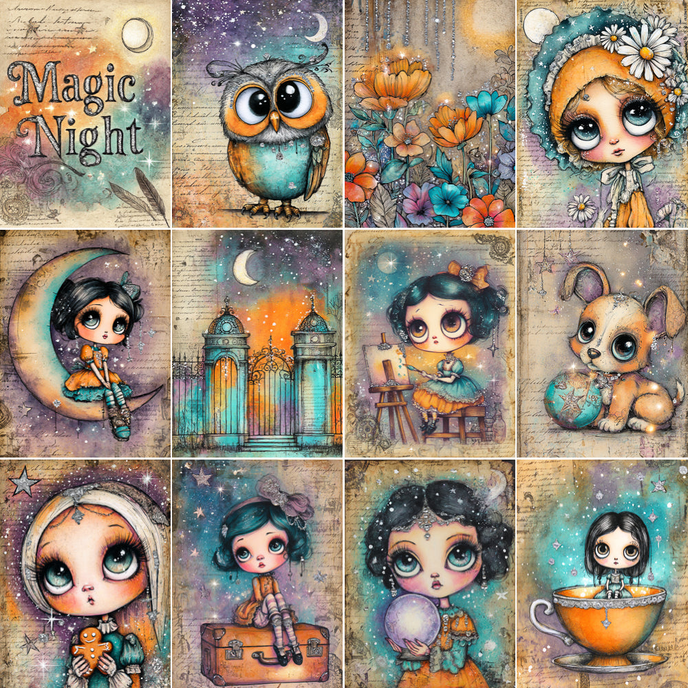 Midjourney V 7 Prompts for Cute Steampunk Junk Journal Art