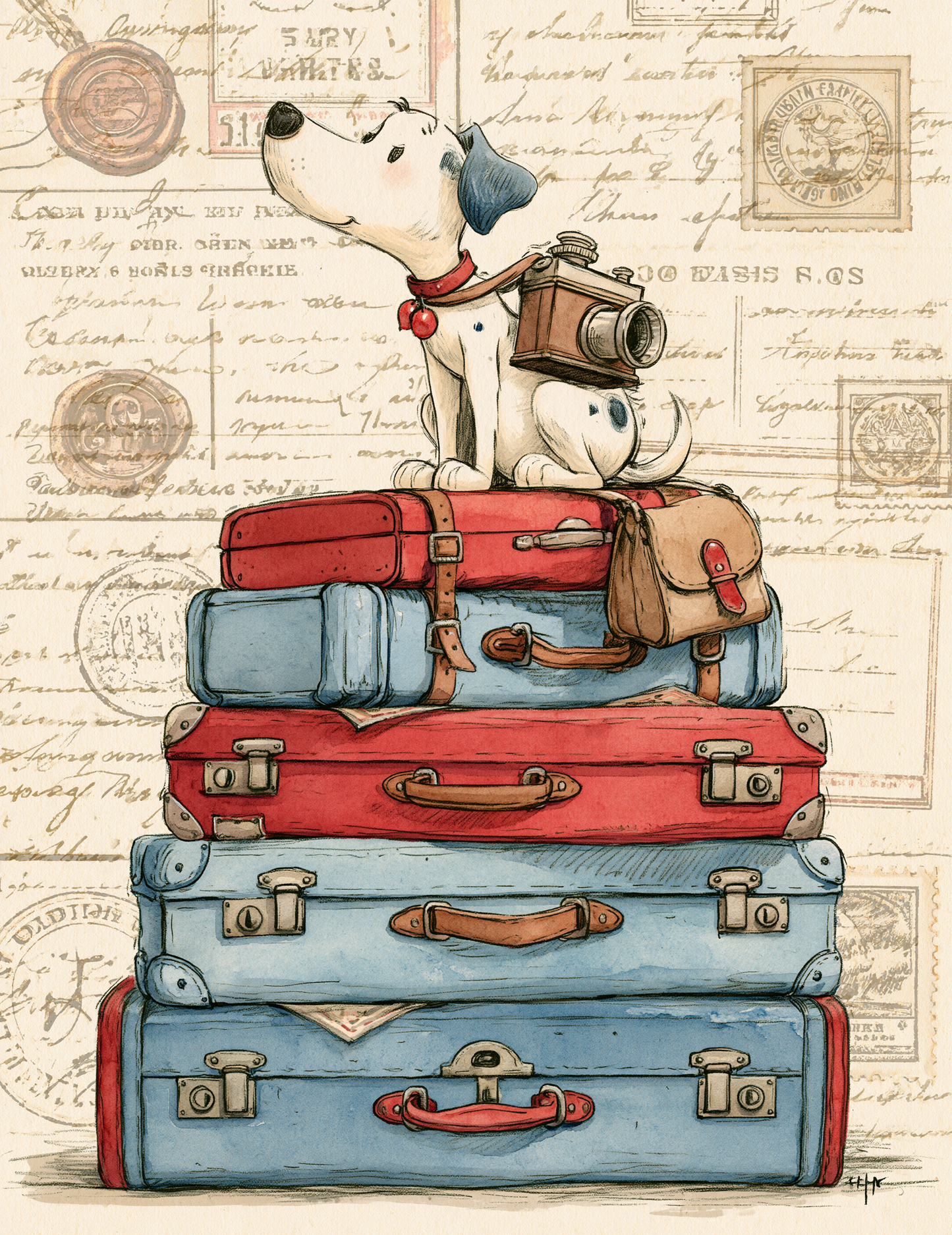 Midjourney V 8.1 Prompts for Cute Traveler Adventures Journal Pages