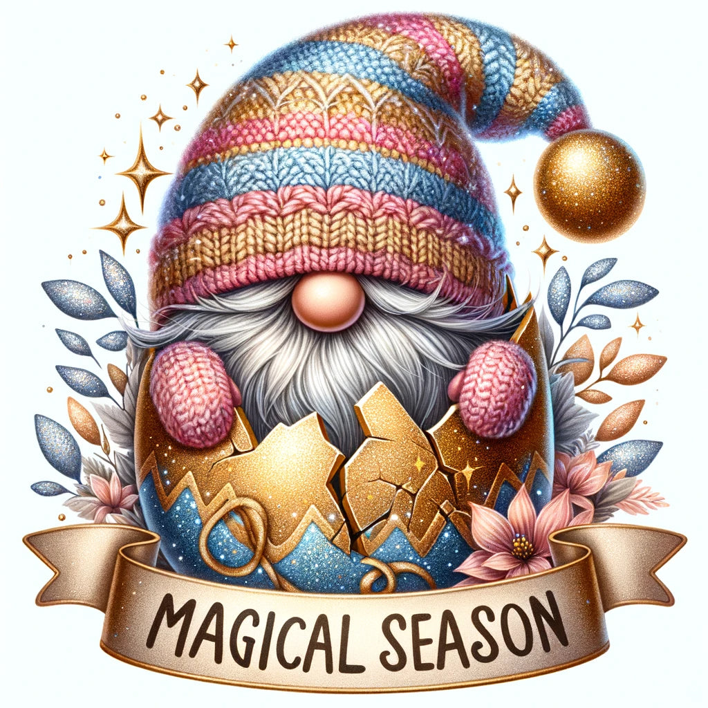 cute gnome DALLE3 DALLE Prompt For Egg Easter Illustrations With Text