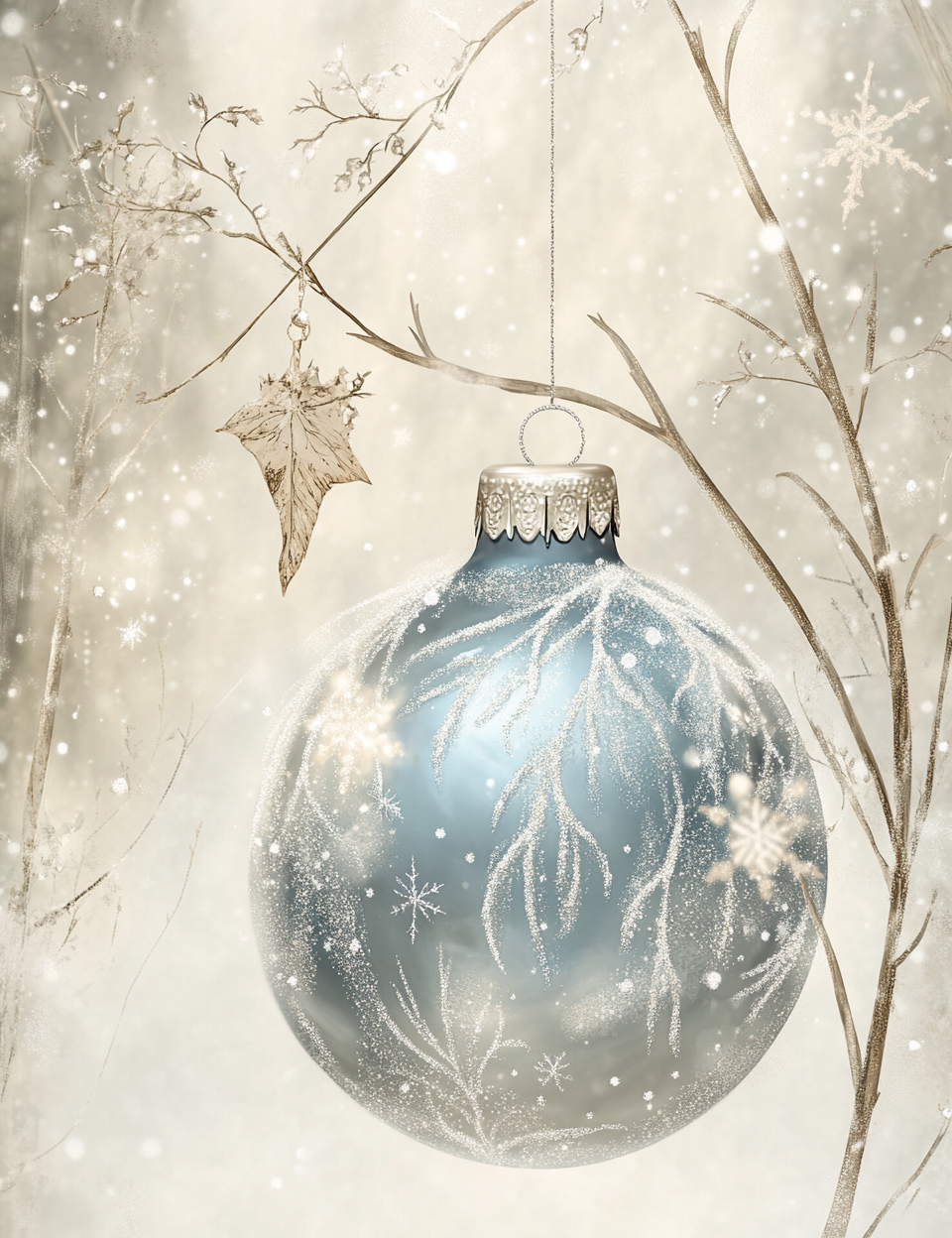 Midjourney V 6.1 Prompts for DUAL Alabaster White Christmas Pages