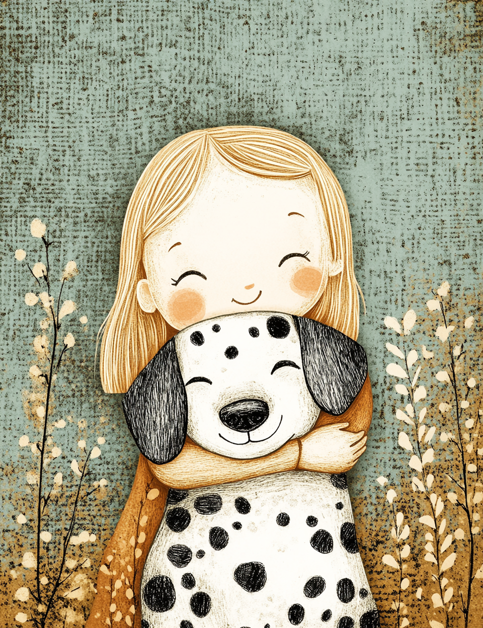 Midjourney V 6.1 Prompts for DUAL Black & White Spotted Puppies