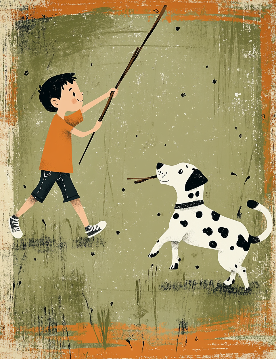 Midjourney V 6.1 Prompts for DUAL Black & White Spotted Puppies