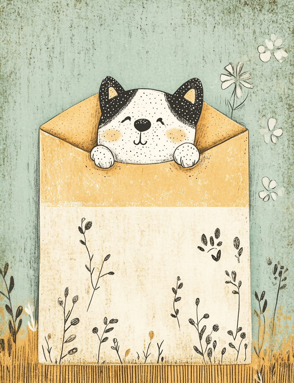 Midjourney V 6.1 Prompts for DUAL Black & White Spotted Puppies