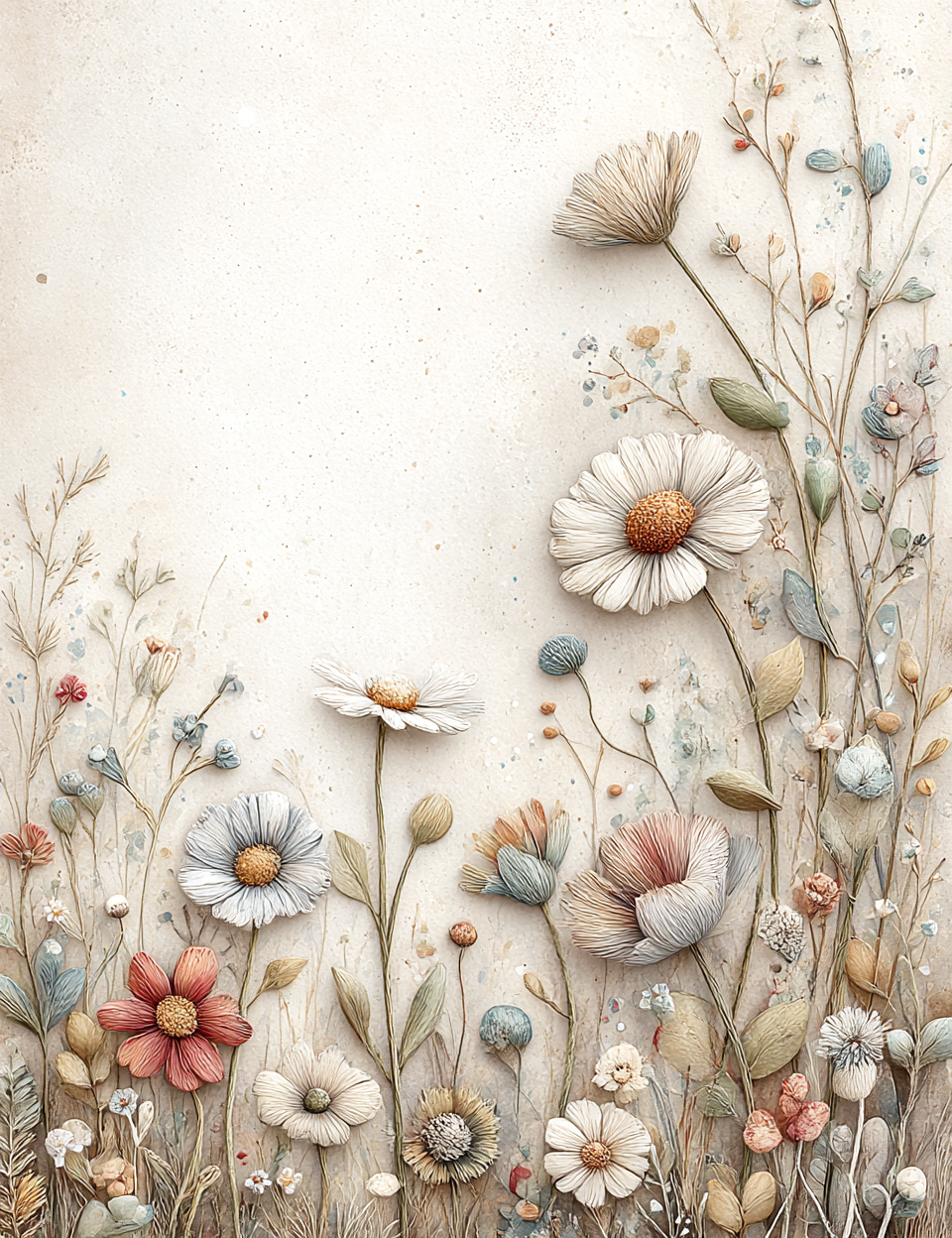 Midjourney V 7 Prompts for DUAL Clay Magic Grass and Meadow