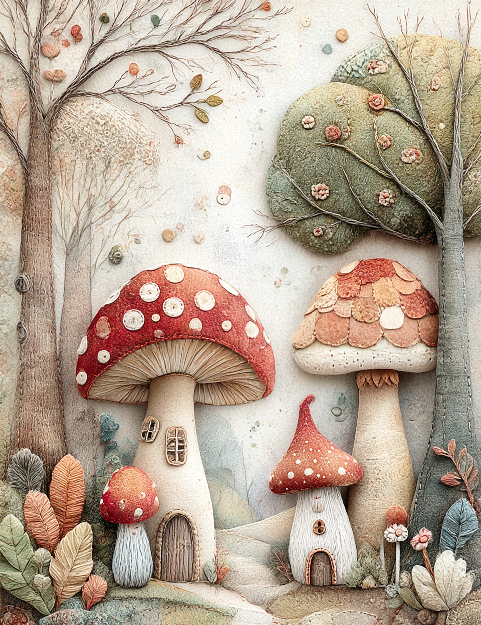 Midjourney V 7 Prompts for DUAL Clay Magic Grass and Meadow