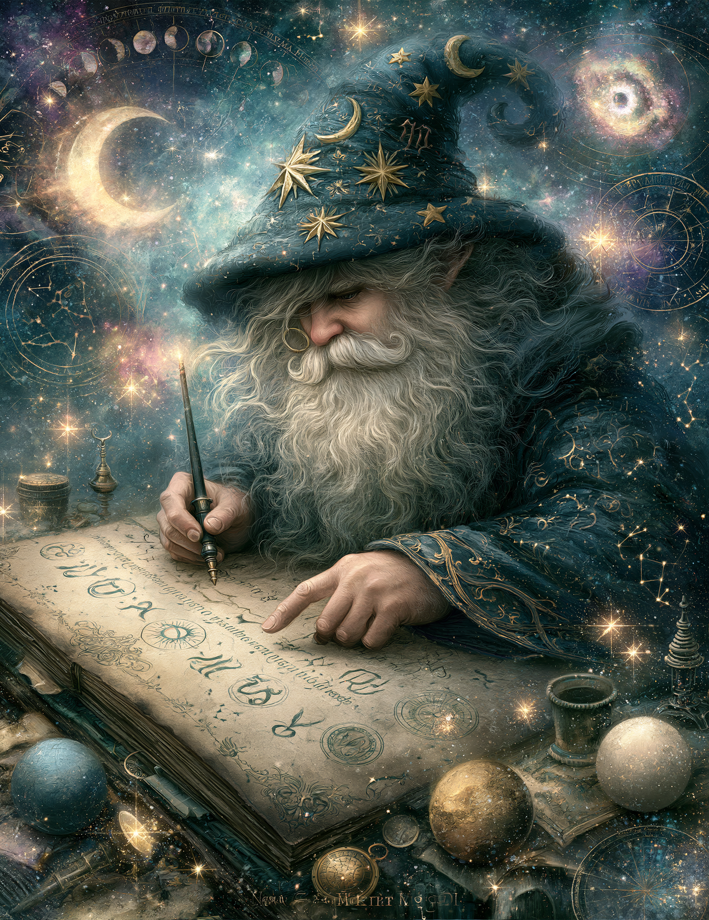 Midjourney V 8.1 Prompts for DUAL Cosmic Junk Journal Pages