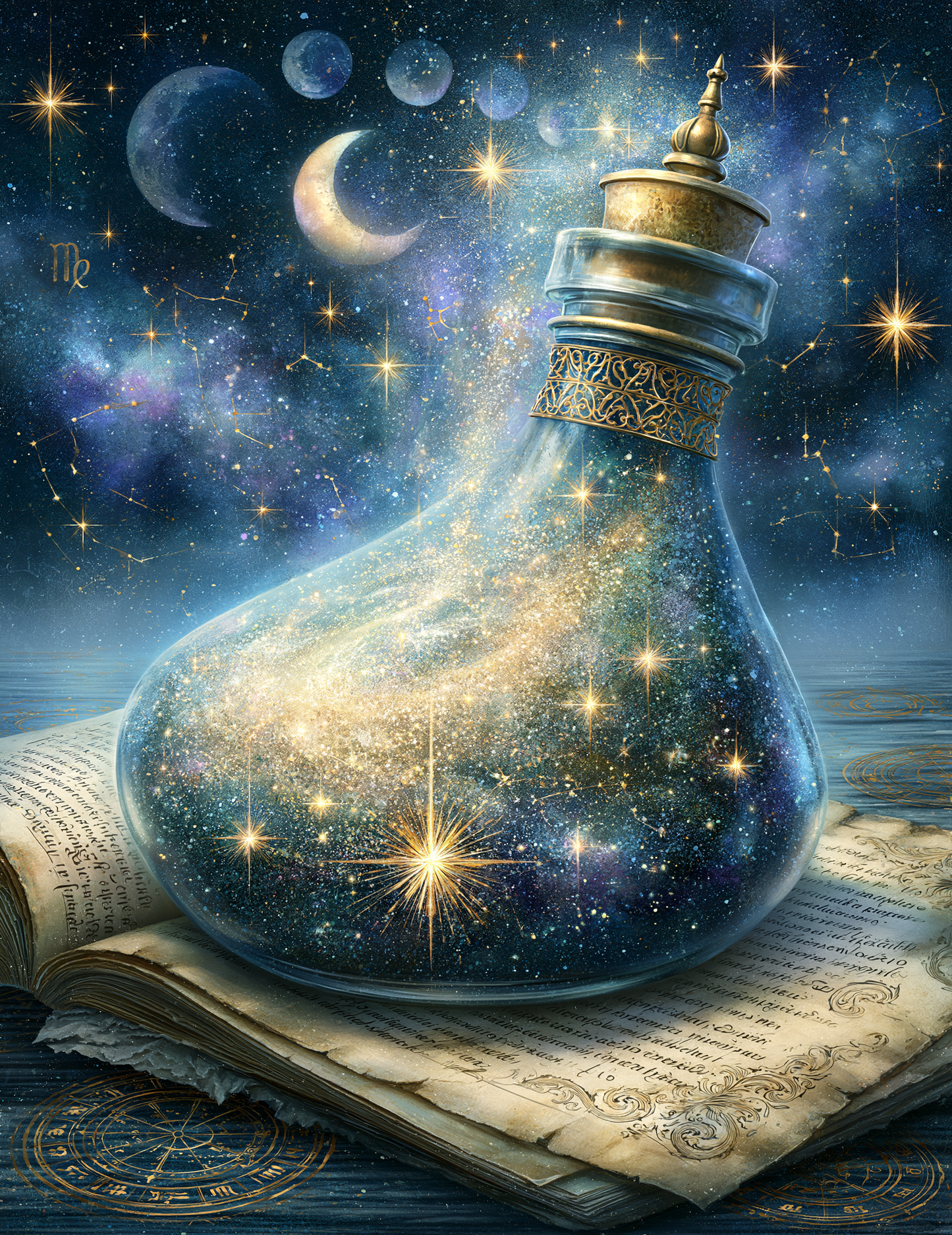 Midjourney V 8.1 Prompts for DUAL Cosmic Junk Journal Pages