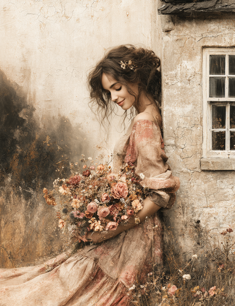 Midjourney V 8.2 Prompts for DUAL Cottage Life in Old Pink