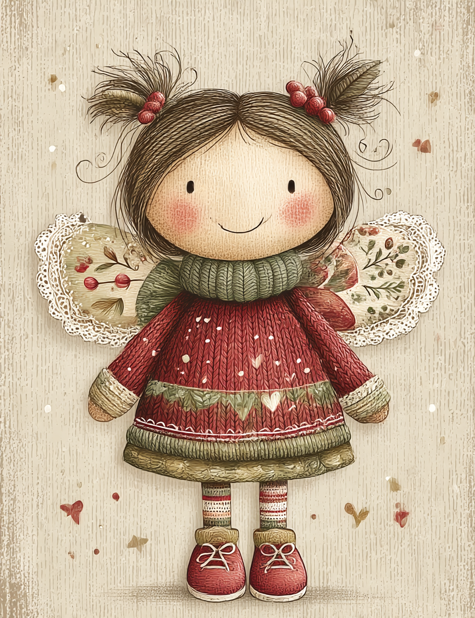 Midjourney V 7 Prompts for DUAL Cozy Wood Christmas Pages