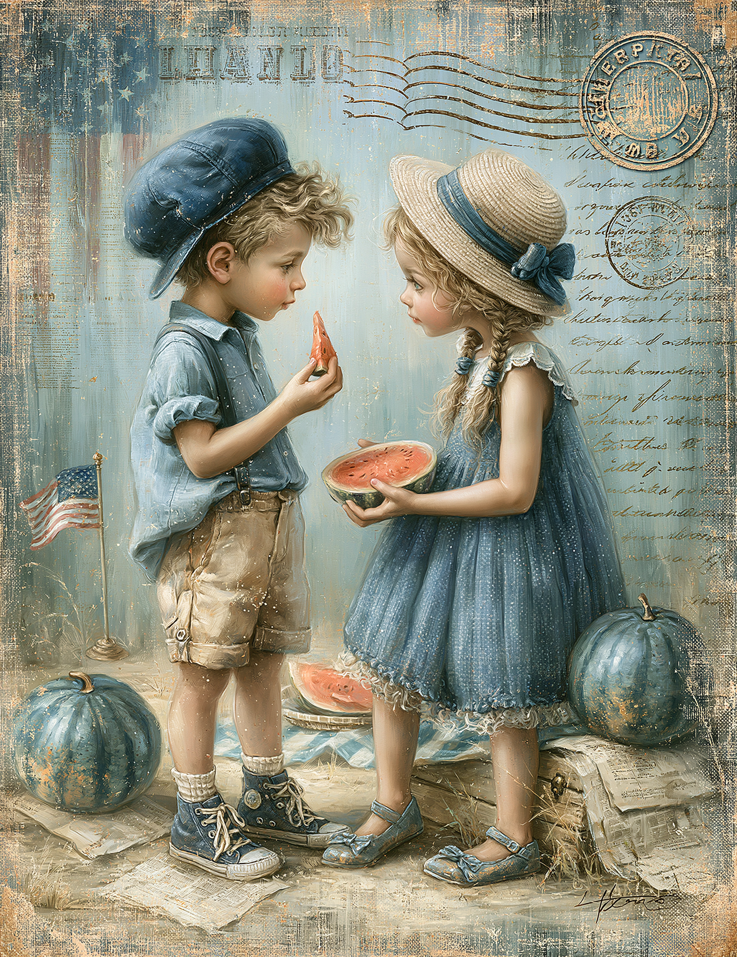 Midjourney V 8.1 Prompts for DUAL Cute Independence Day Pages